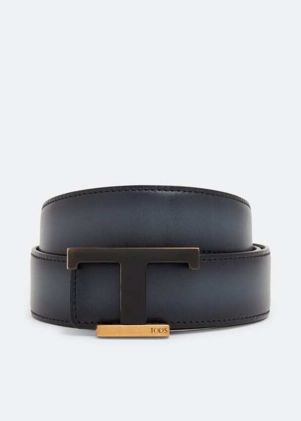 

Ремень TOD'S Timeless leather belt, синий