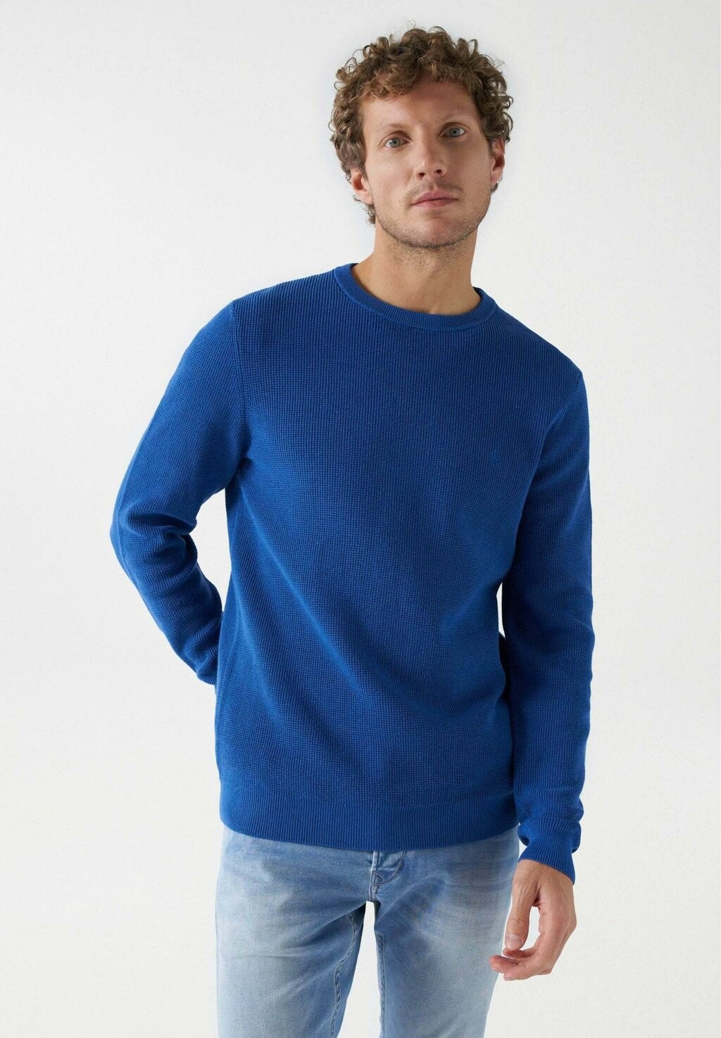 

Вязаный свитер LANGARM REGULAR Salsa Jeans, цвет blau