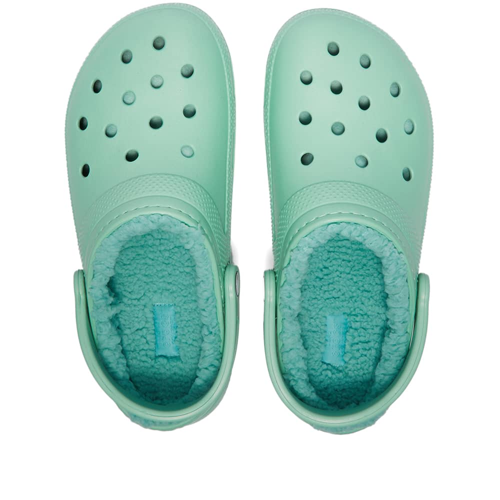 Ice blue on sale fuzzy crocs