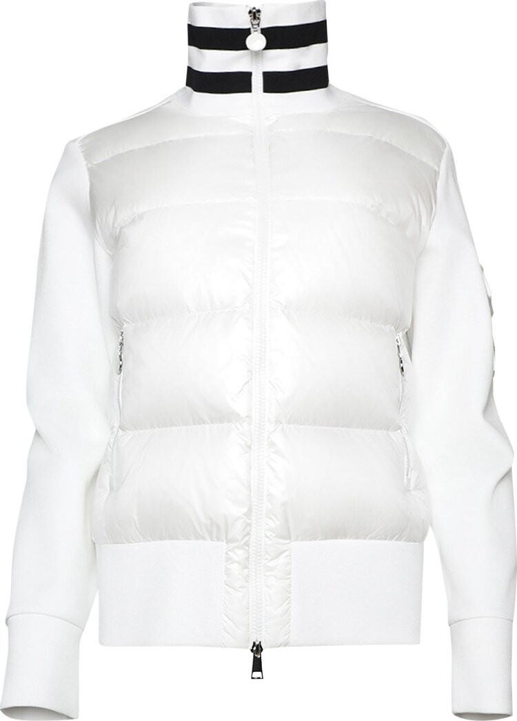 

Кардиган Moncler Zipped Up Puffer Cardigan White, белый