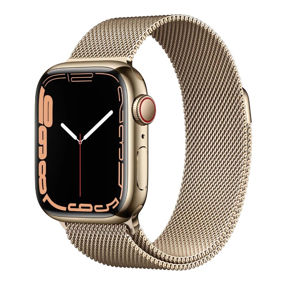 

Умные часы Apple Watch Series 7 Stainless Steel (GPS+Cellular), 45 mm, Gold, Золотой