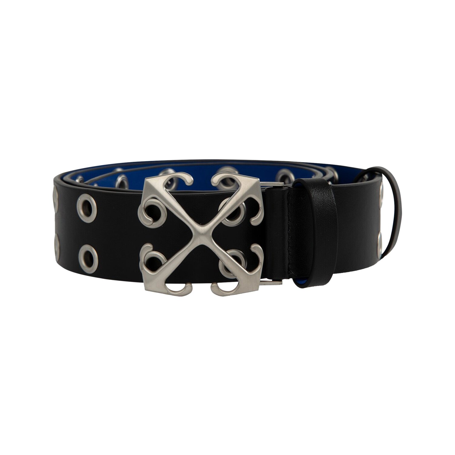 

Ремень Off-White New Arrow Eyelets, Черный/Синий