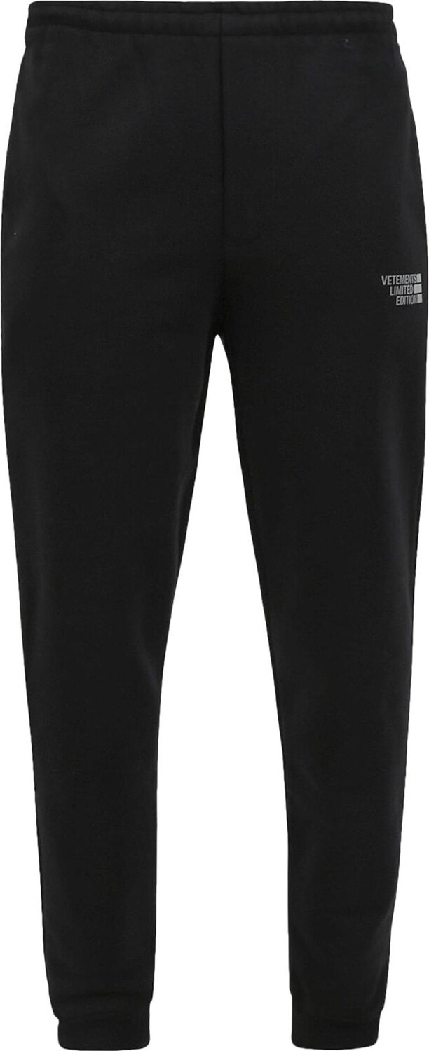 

Спортивные брюки Vetements Limited Edition Sweatpants 'Black/Silver', черный