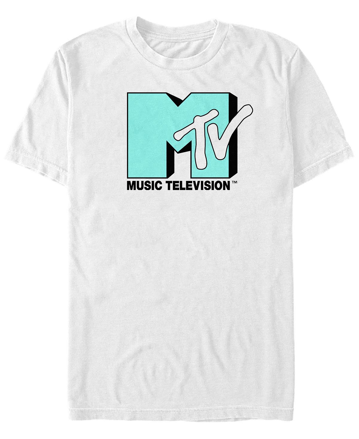 Мужская футболка с коротким рукавом mint blue green logo Fifth Sun, белый пульт для телевизора mystery mtv 4217lw