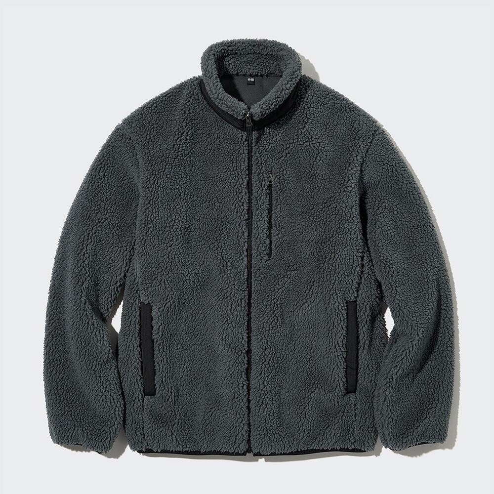 

Куртка unisex Uniqlo Windproof Outer Fleece, темно-серый