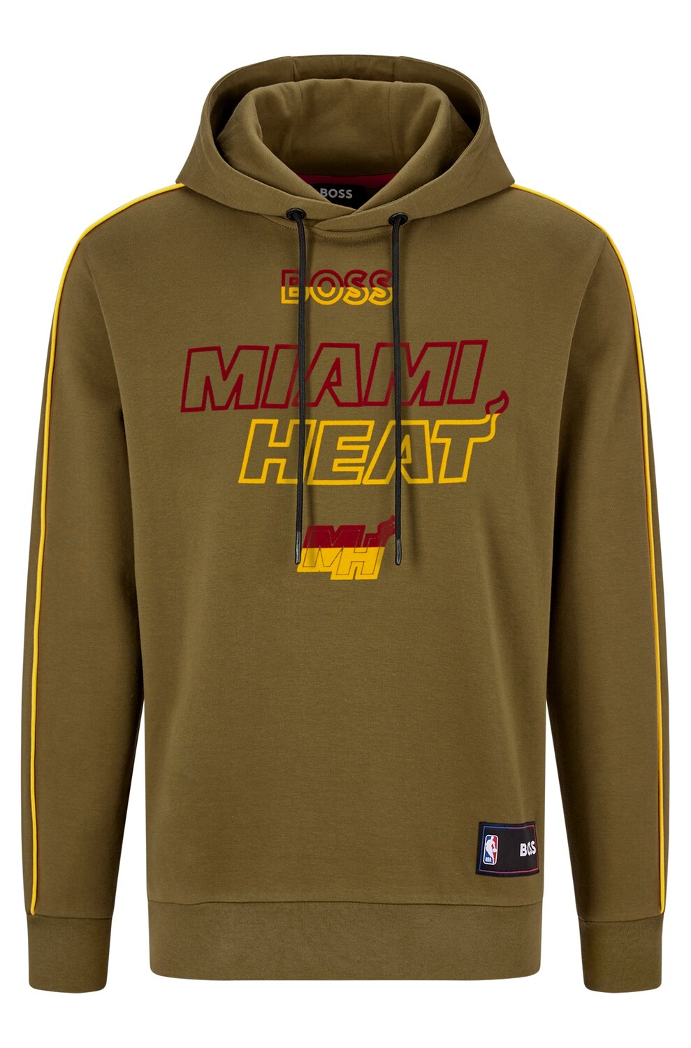 

Толстовка Boss & NBA Cotton-blend NBA Miami Heat, хаки