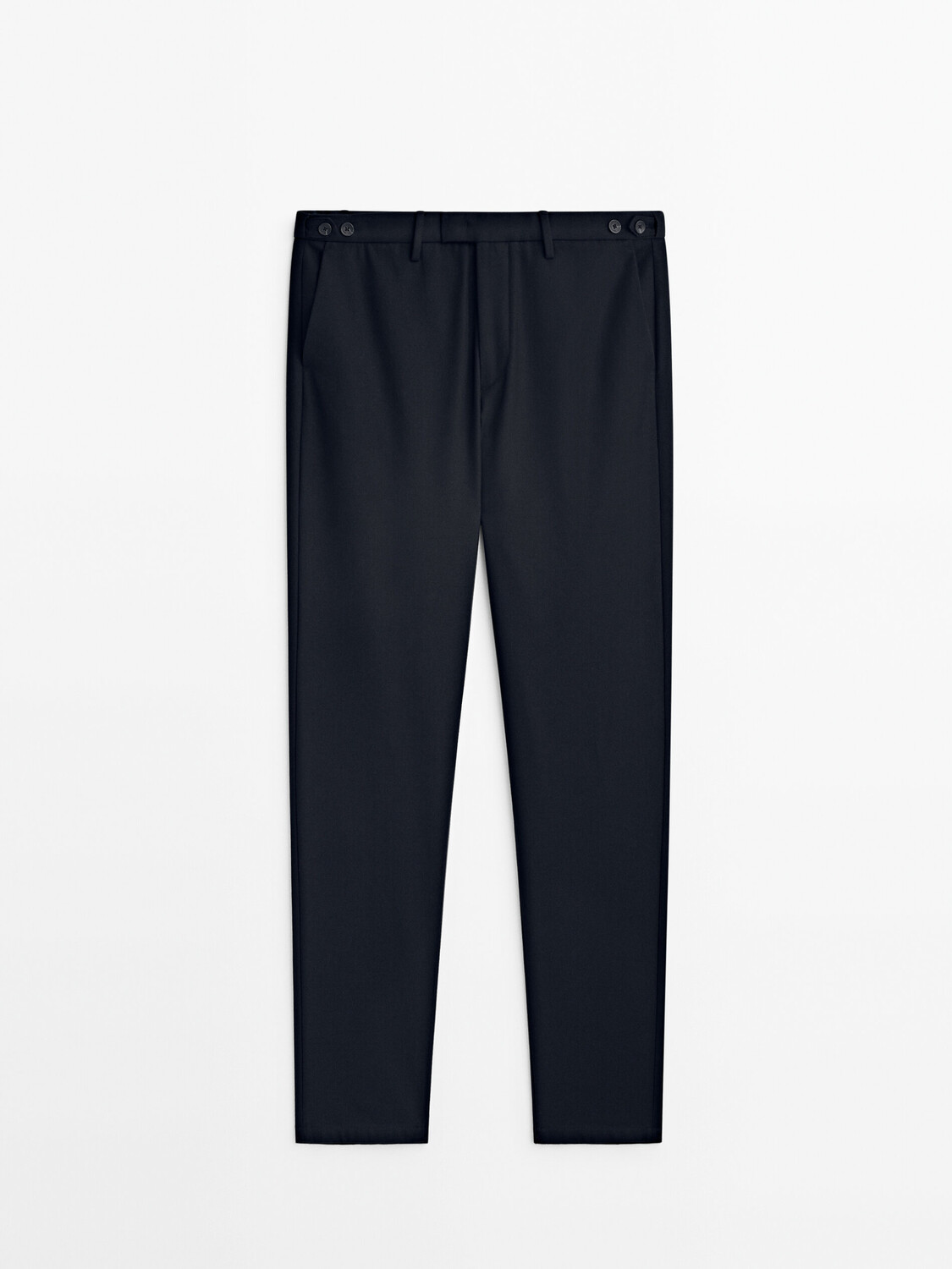 

Брюки Massimo Dutti Relaxed Fit Chino, темно-синий