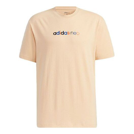 

Футболка Adidas neo M Ss May Tee 2 Logo Embroidery Knit Sports Male Yellow, Желтый