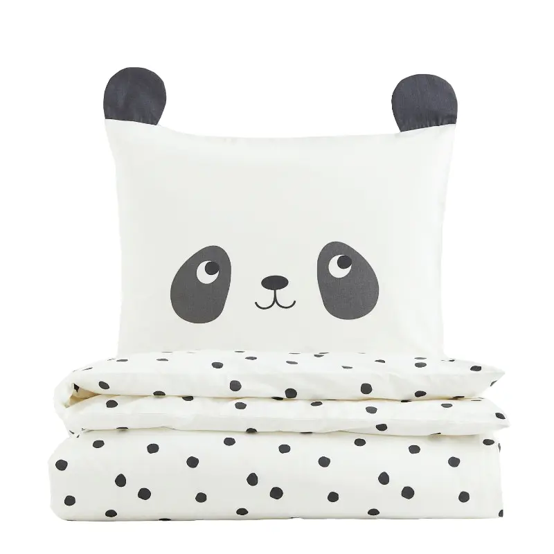 

Комплект односпального постельного белья H&M Home, белый/принт