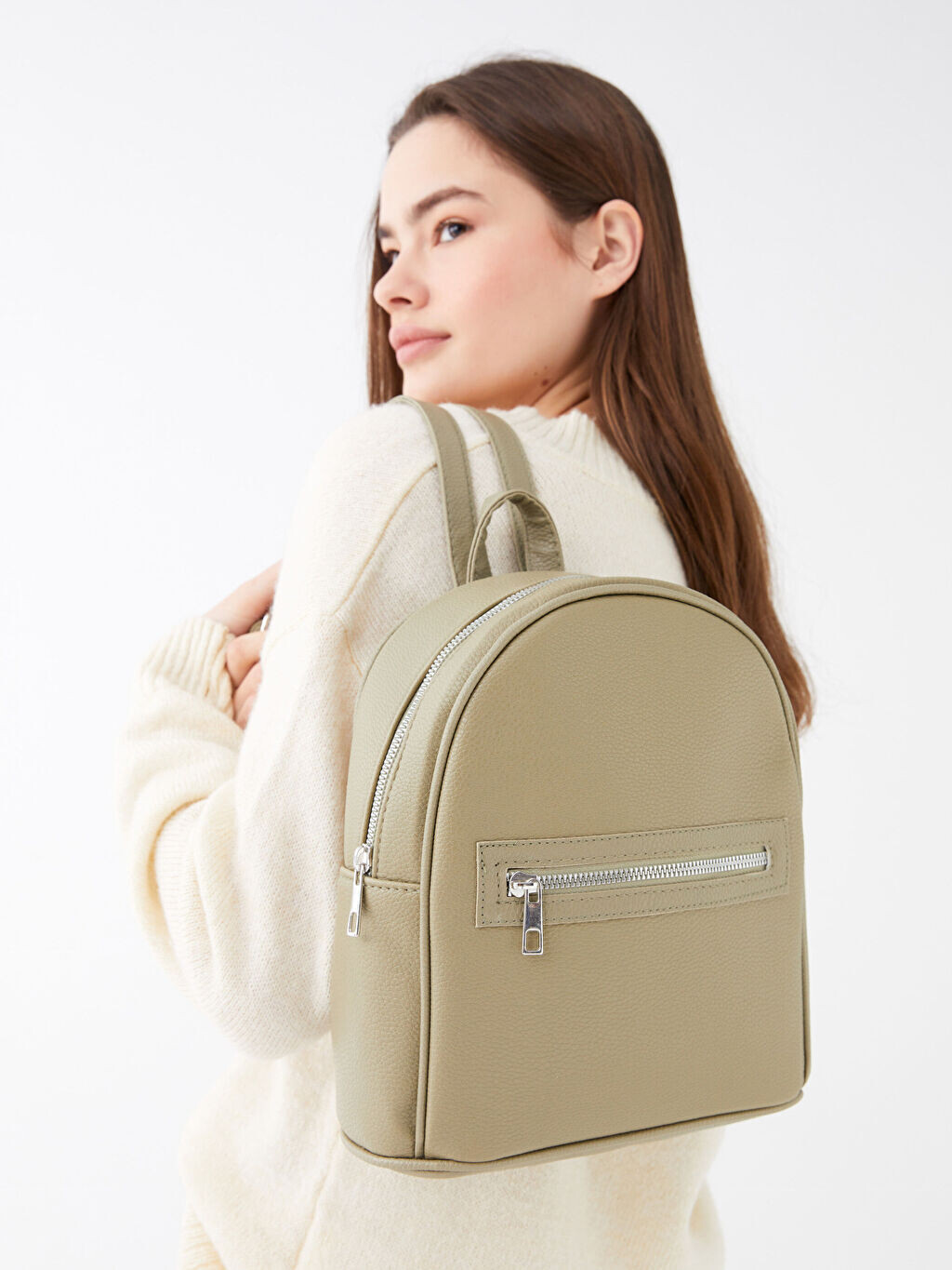 

Кожаный женский рюкзак LCW Accessories