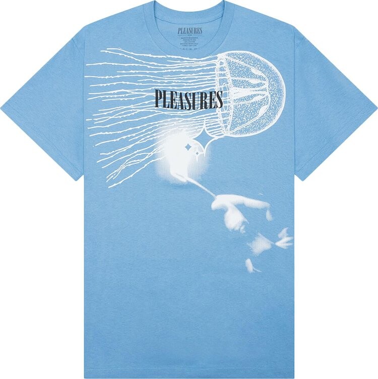 

Футболка Pleasures Glow T-Shirt 'Carolina Blue', синий