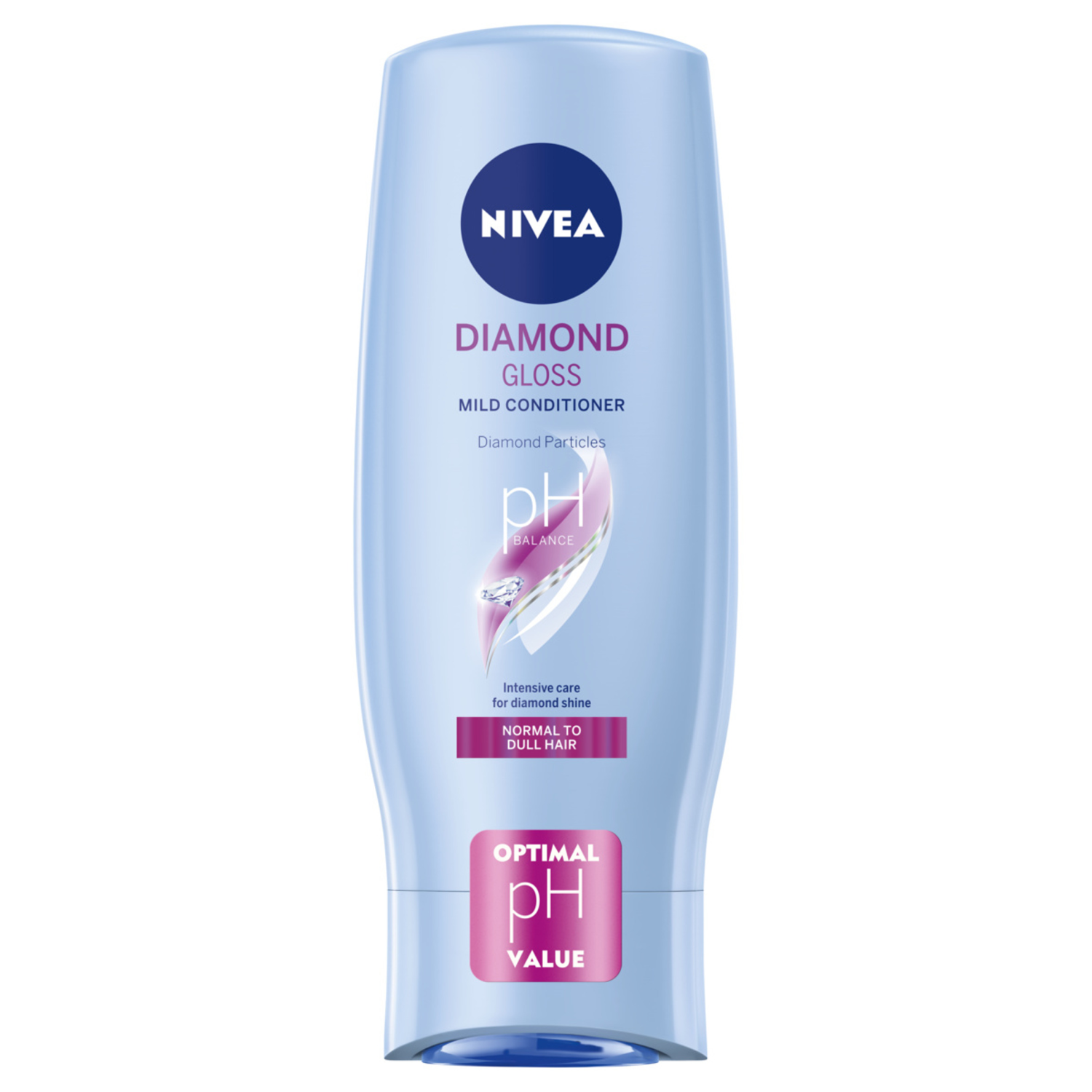 Nivea Diamond Gloss Care нежный кондиционер для волос с алмазной пылью, 200 мл - фото