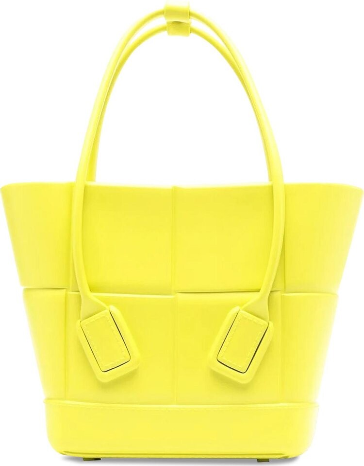

Сумка Bottega Veneta Arco Mini Tote Bag Kiwi/Silver, желтый