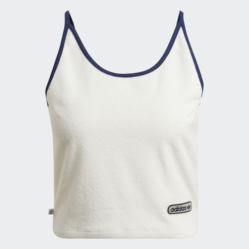 

Топ Adidas Short Towel Terry Tank, бежевый/черный