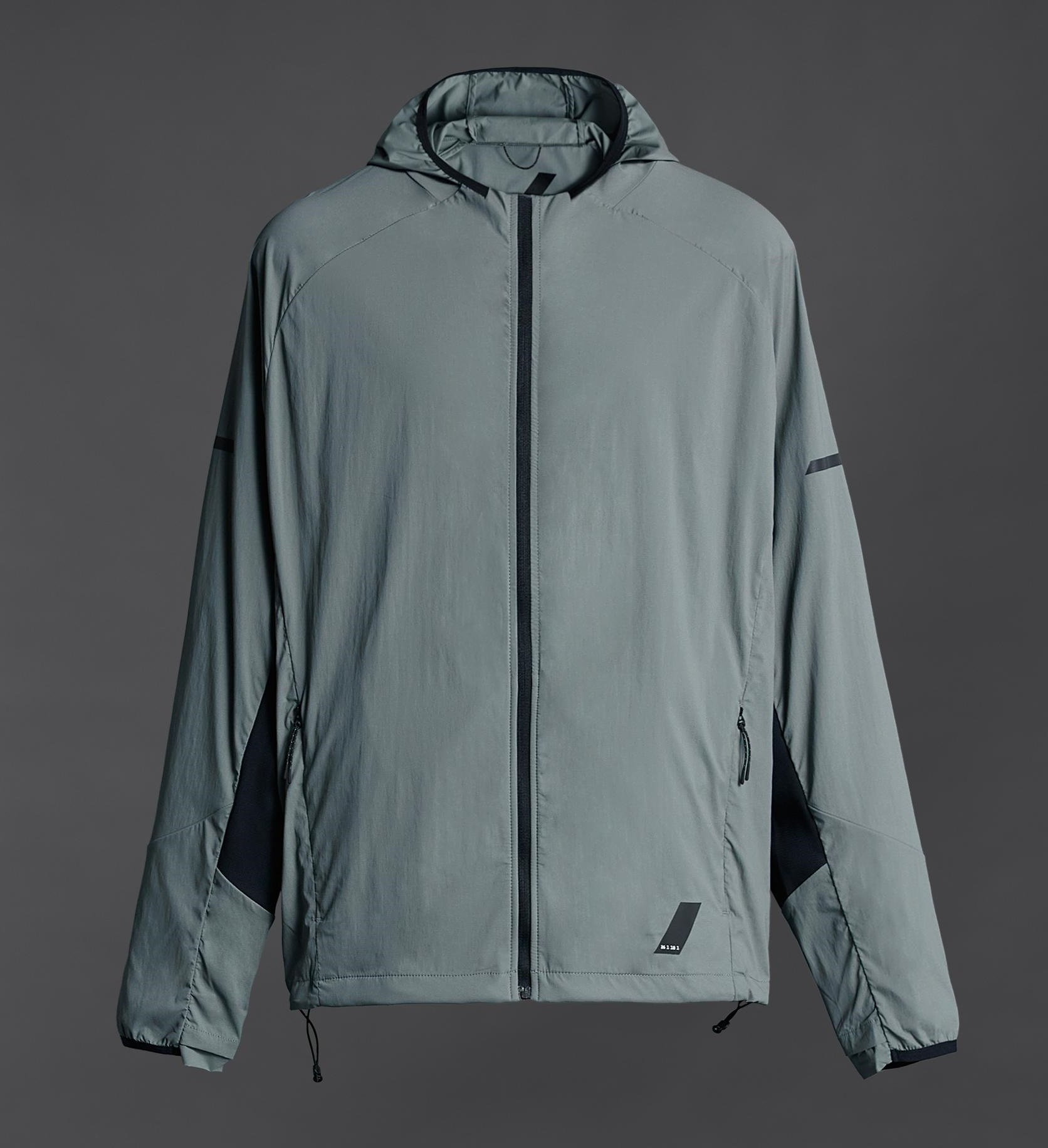 Куртка Zara Technical Windbreaker, серый куртка zara technical песочный