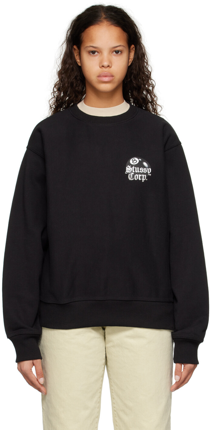 

Черная толстовка 8 Ball Corp. Stüssy
