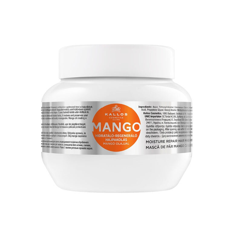 

Kallos KJMN Mango Moisture Repair Hair Mask укрепляющая маска для волос с маслом манго 275мл
