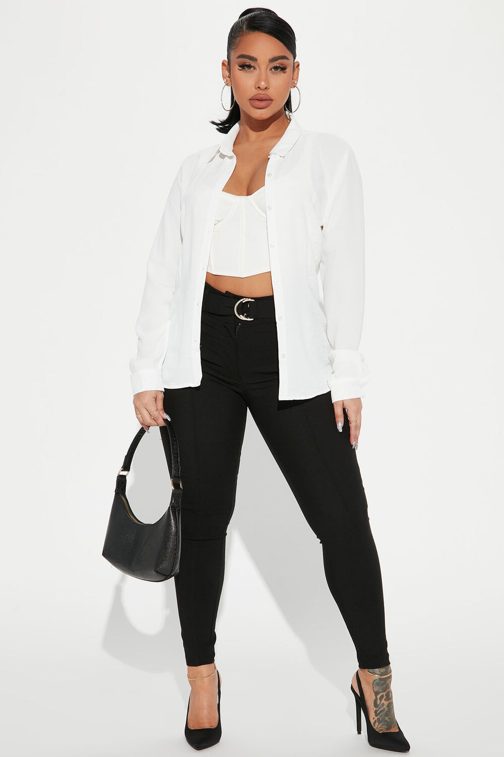 

Брюки скинни Fashion Nova HMP30910A, черный