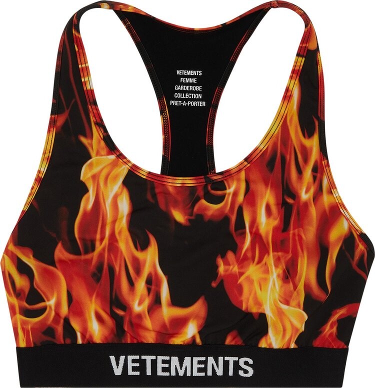 

Бюстгальтер Vetements Fire Sports Bra 'Fire', красный
