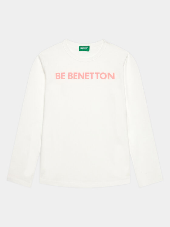 блуза стандартного кроя united colors of benetton белый Блуза стандартного кроя United Colors Of Benetton, белый