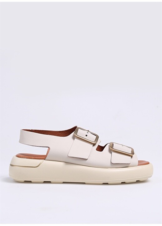 

Кожаные бежевые женские сандалии Hush Puppies
