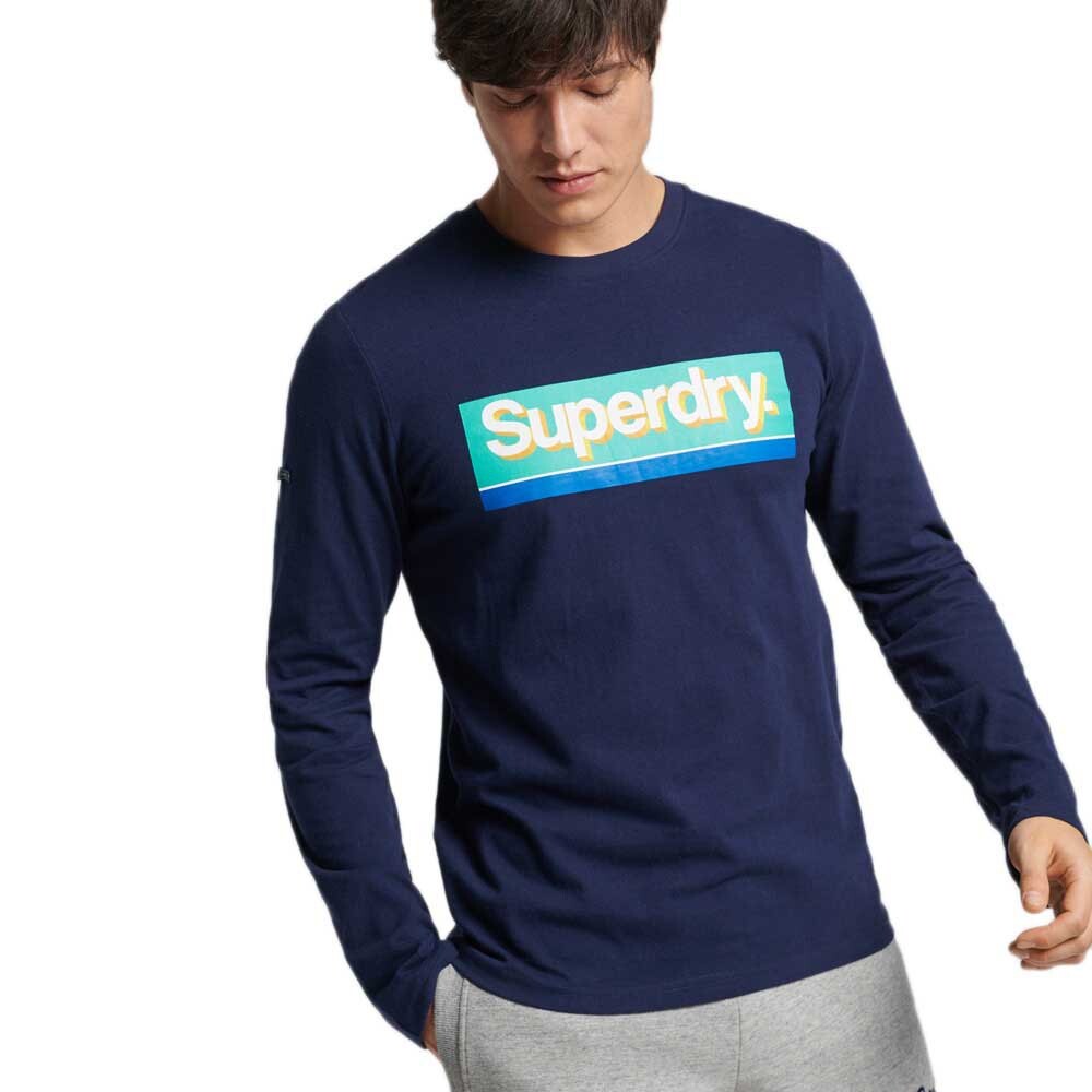 

Футболка с длинным рукавом Superdry Vintage Cl Seasonal, синий