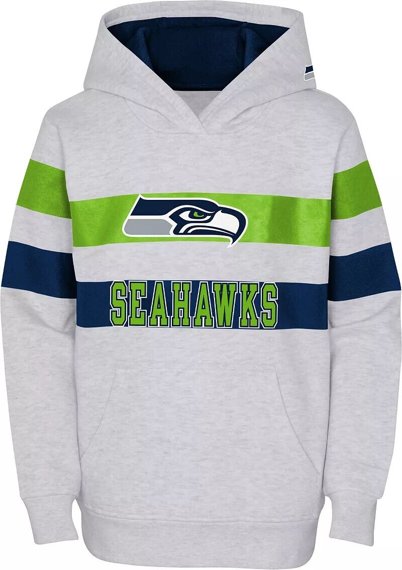 

Молодежная Nfl Team Apparel Сиэтл Сихокс Dynamic Duo Серый пуловер с капюшоном