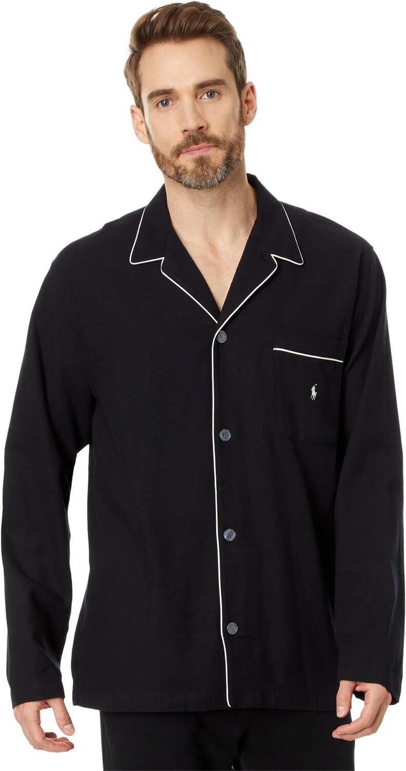 

Фланелевая пижама Polo Ralph Lauren, цвет Polo Black/Crescent Cream