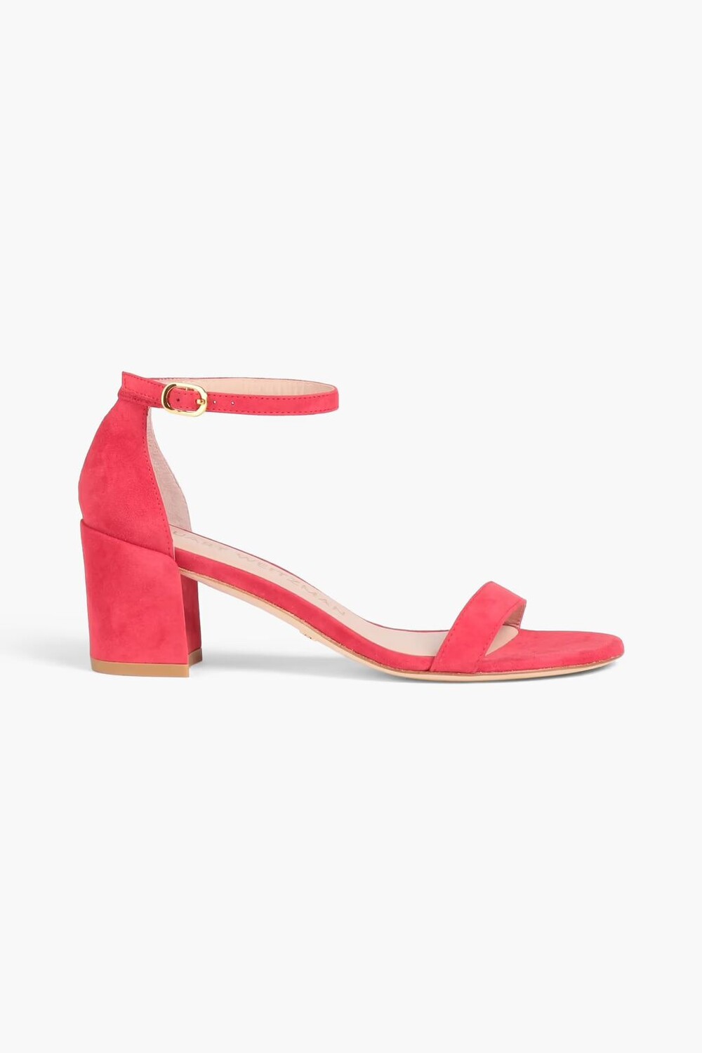 

Замшевые босоножки Stuart Weitzman, коралл