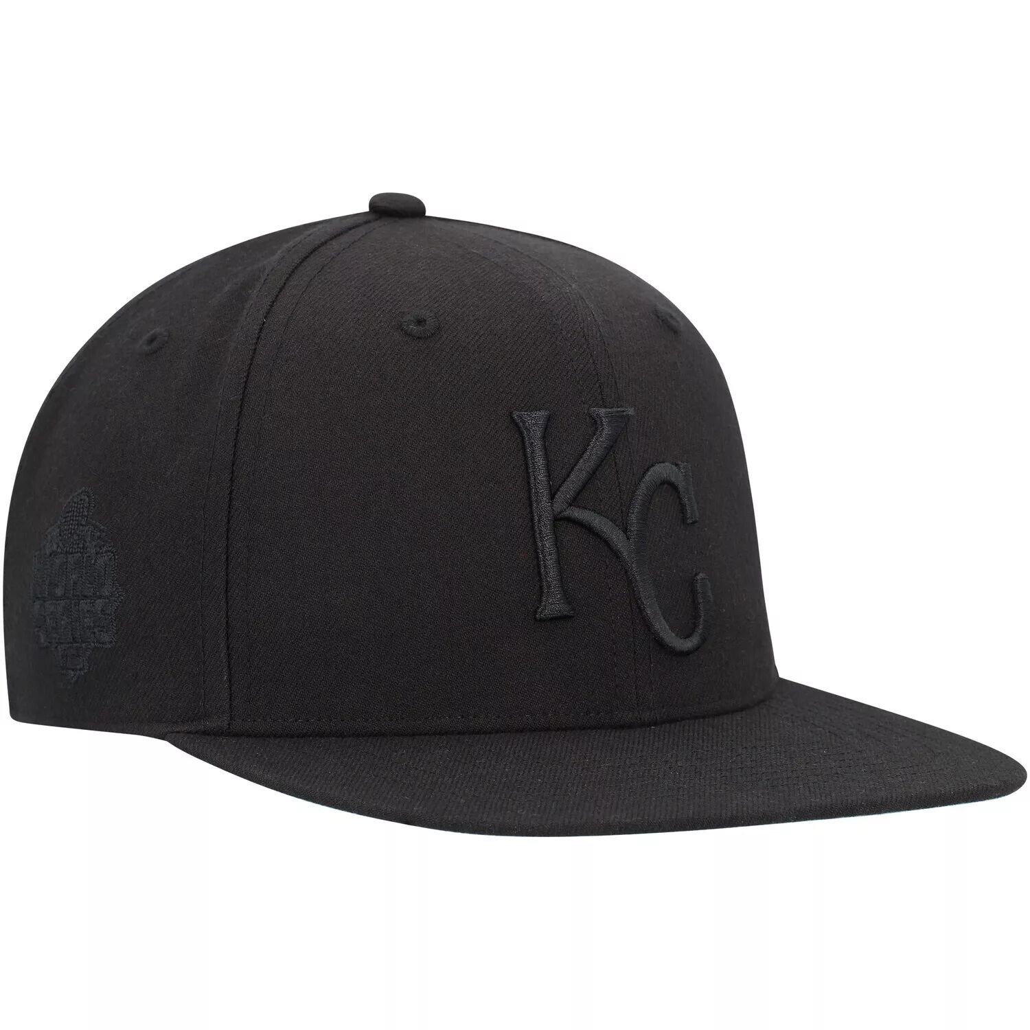 

Мужская кепка Kansas City Royals Black on Black 2047 года Sure Shot Captain Snapback