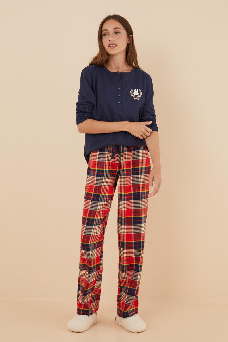

Пижама Miffy в клетку из 100% хлопка. Women'secret, синий