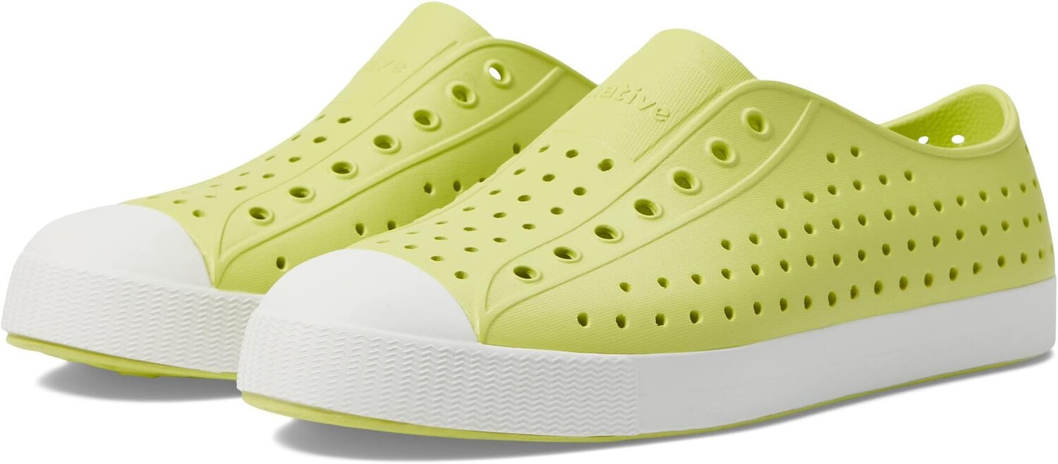 

Кроссовки Jefferson Slip-on Sneakers Native Shoes Kids, цвет Celery Green/Shell White