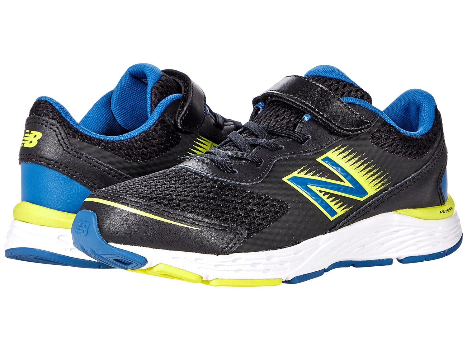 

Детские кроссовки New Balance 680v6 Bungee, черный/синий/желтый