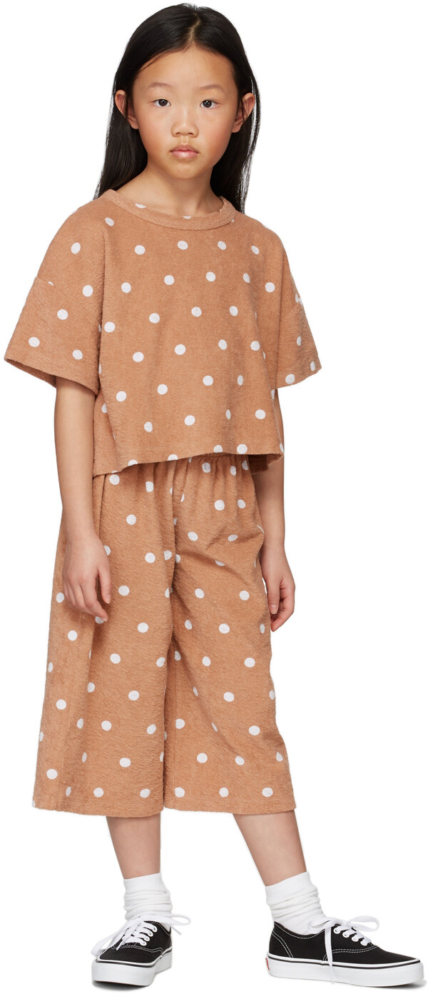 

Брюки Kids Tan Terry Wide Lounge Wynken