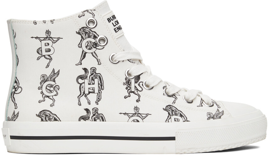 

Белые кроссовки Mythical Alphabet Larkhall Burberry