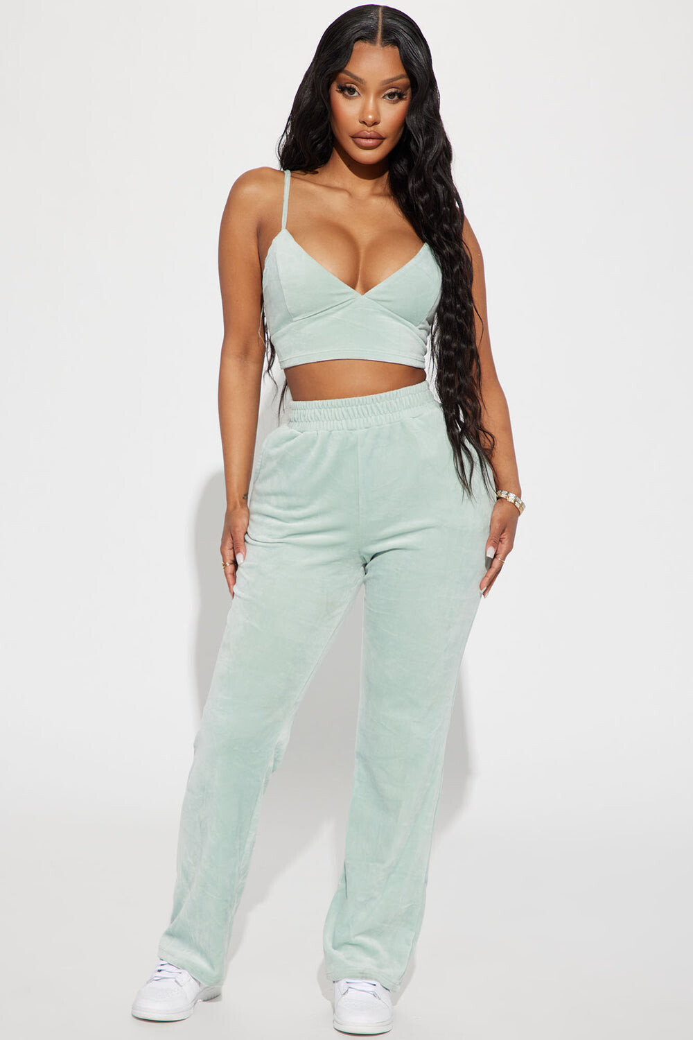

Брюки Fashion Nova ISET265A, шалфей