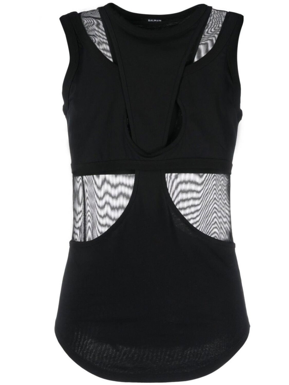 

Balmain топ с логотипом, черный