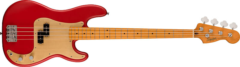 

Squier 40th Anniversary Precision Bass, Vintage Edition, кленовый гриф, золотая анодированная накладка, Satin Dakota Red Squier 40th Anniversary Precision Bass, Edition, Maple Fingerboard, Gold Anodized Pickguard,
