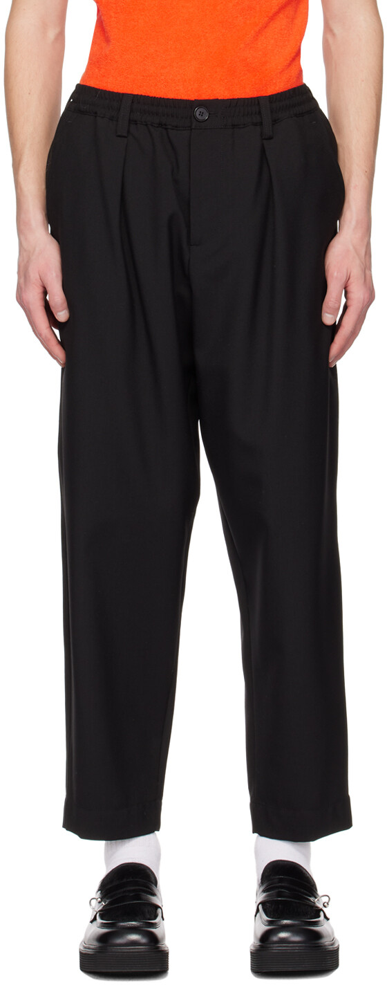 

Черные укороченные брюки Marni, Черный, Черные укороченные брюки Marni