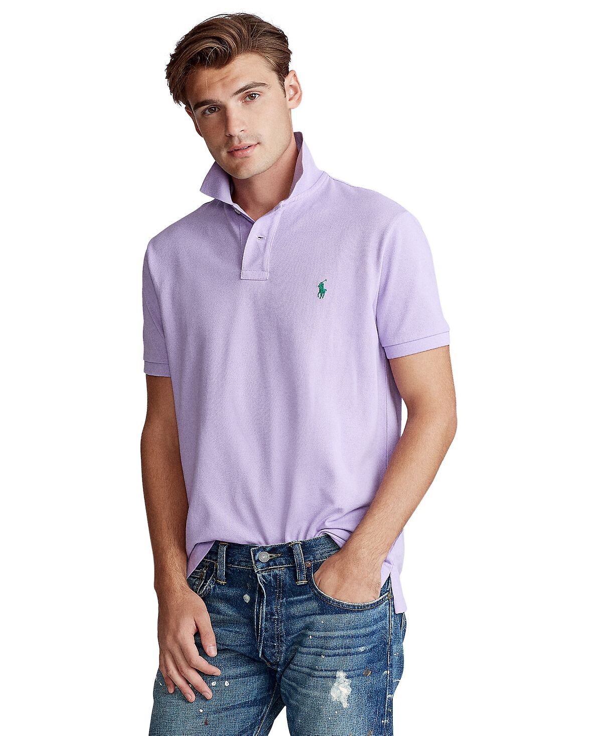 

Мужская сетчатая рубашка поло классического кроя Polo Ralph Lauren, мульти