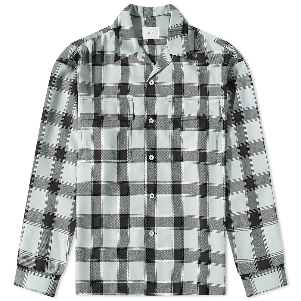 

Рубашка AMI Checked Patch Pocket Shirt