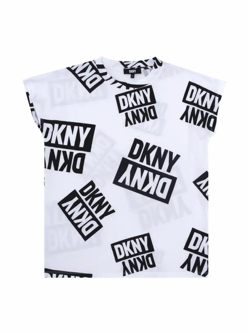 

Хлопковая футболка с монограммой DKNY