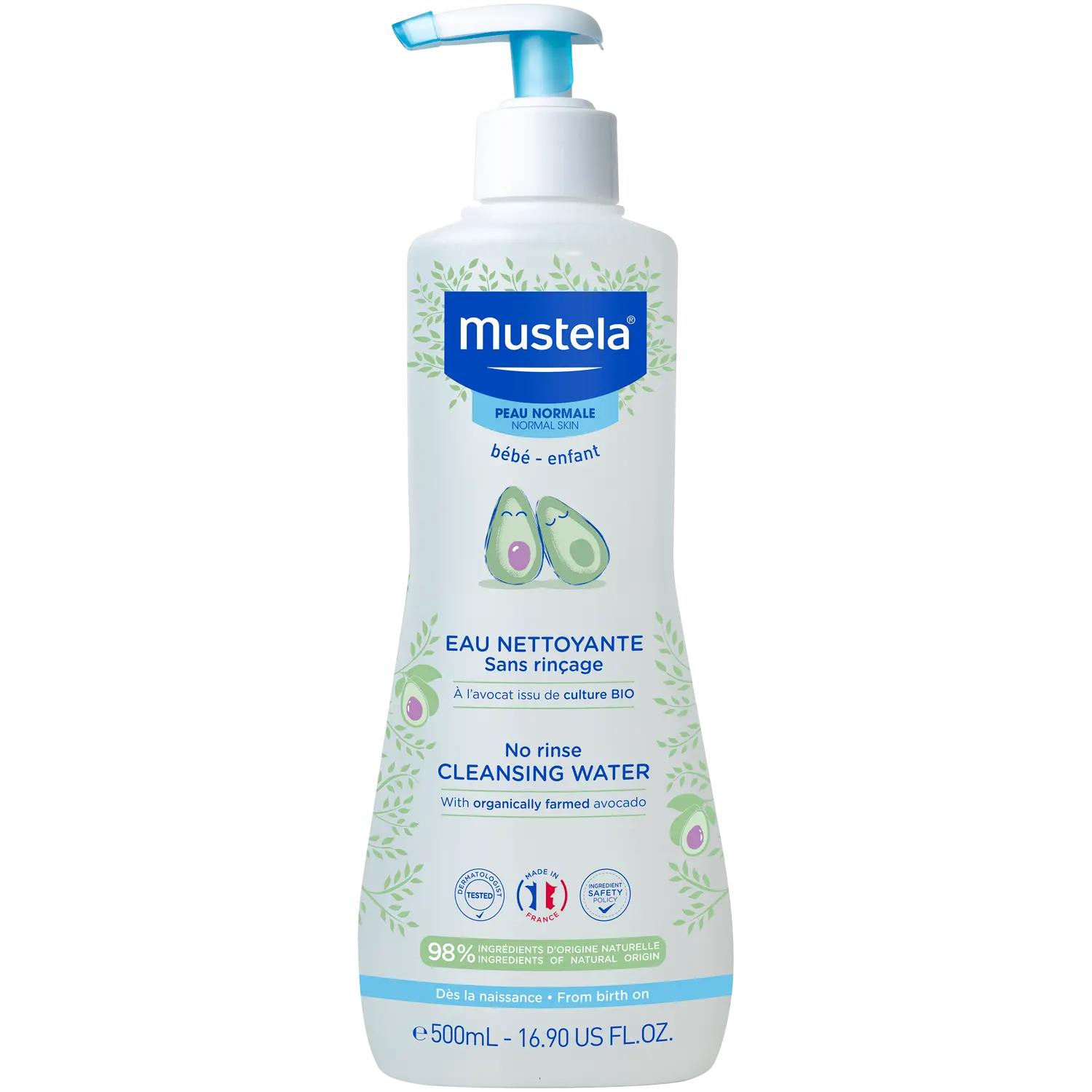 

Mustela несмываемая очищающая вода, 500 мл