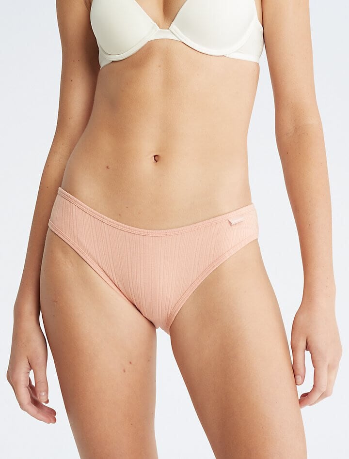 

Трусы бикини Calvin Klein Ribbed, розовый