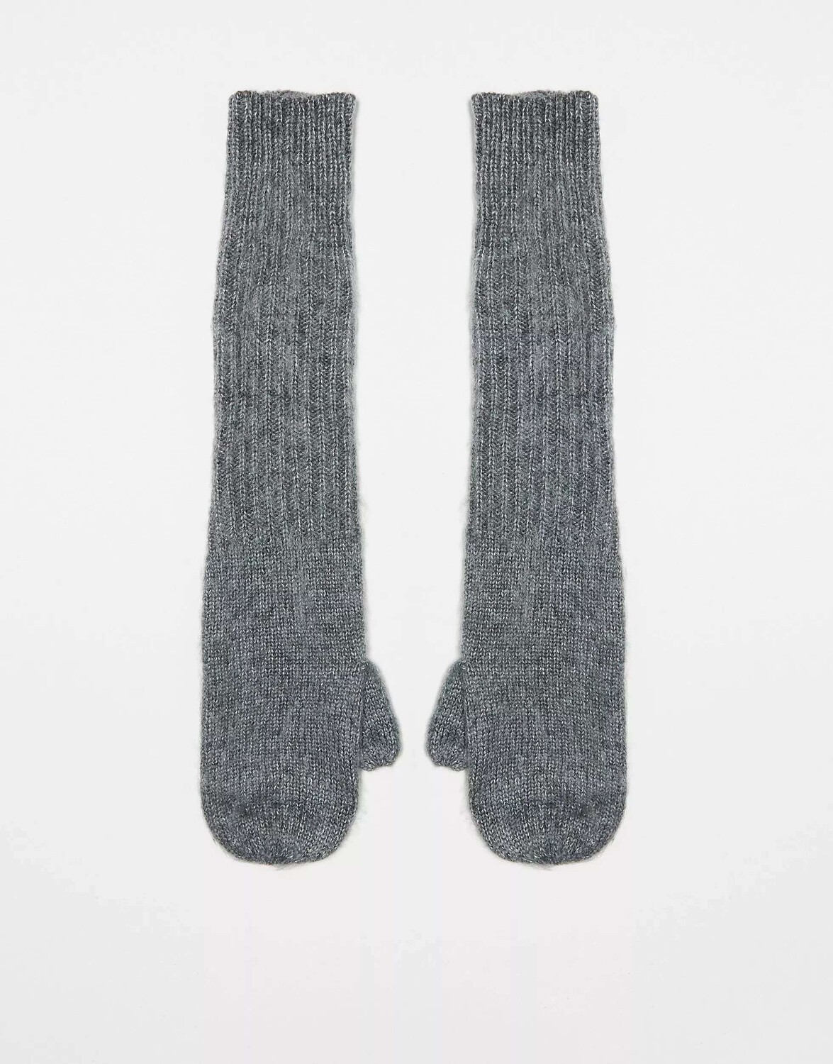 

Угольные длинные варежки Topshop Mae