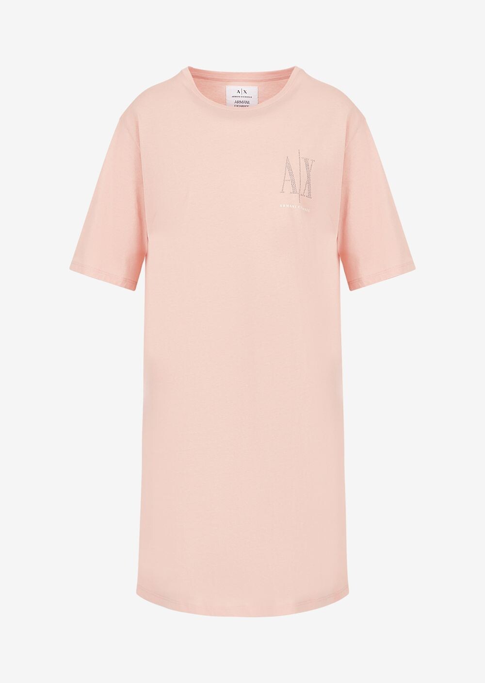 

Платье-футболка с логотипом Icon Armani Exchange, розовый