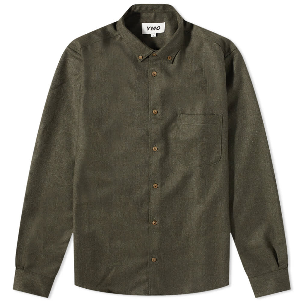 

Рубашка YMC Dean Flannel Button Down Shirt