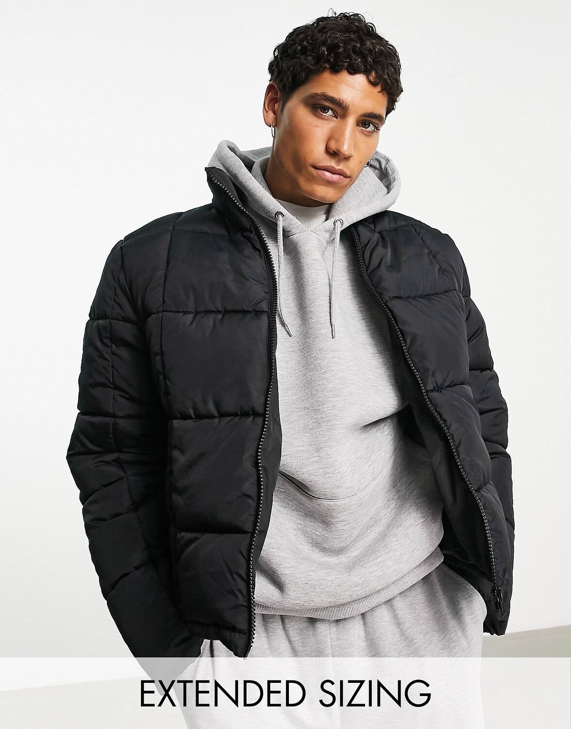 

Черная пуховая куртка ASOS DESIGN, Черный