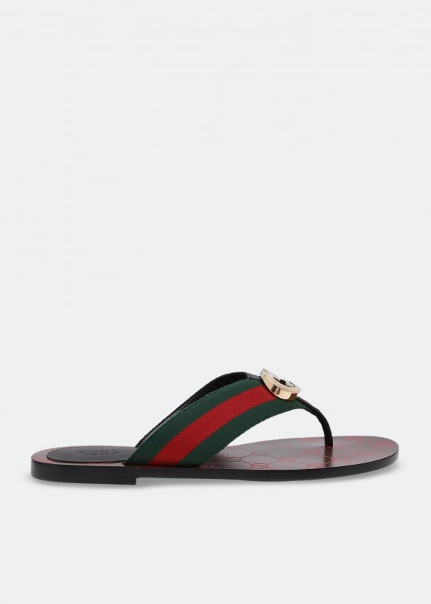 

Сандалии GUCCI GG flat sandals, разноцветный