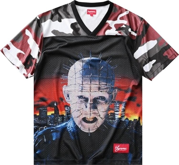 

Футболка Supreme Hellraiser Football Jersey 'Red Camo', красный